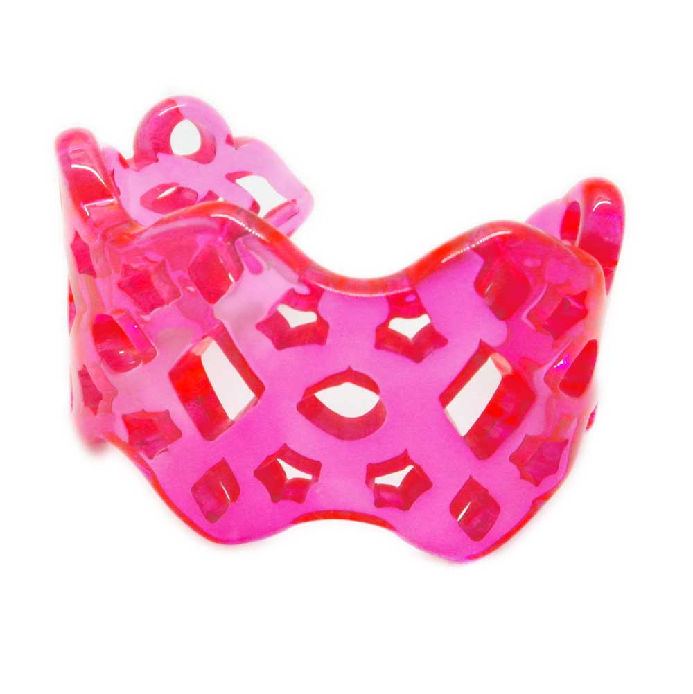 BRACCIALE-MERLETTO-FLUO PLEXIGLASS