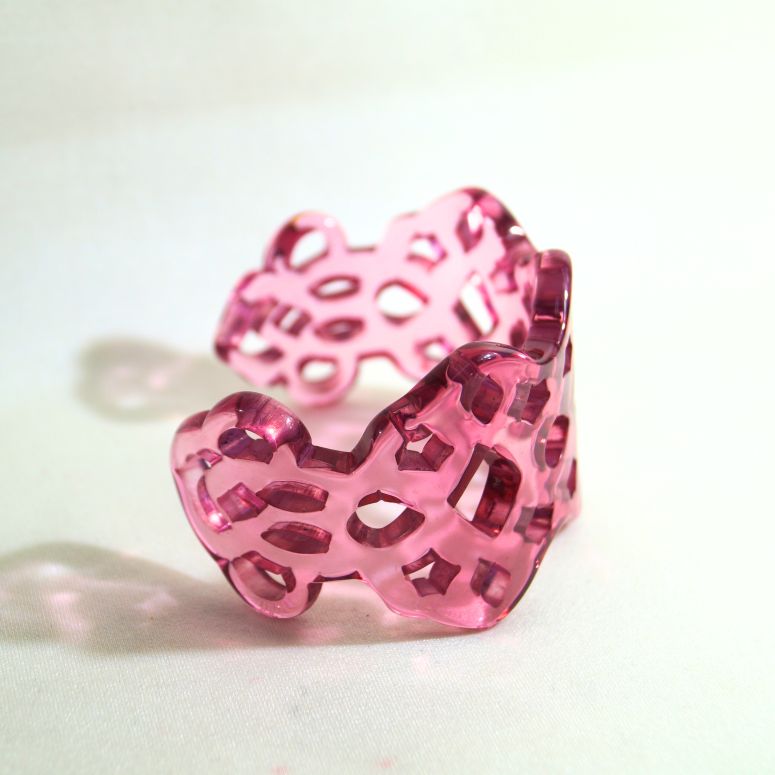 Bracciale merletto vinaccia