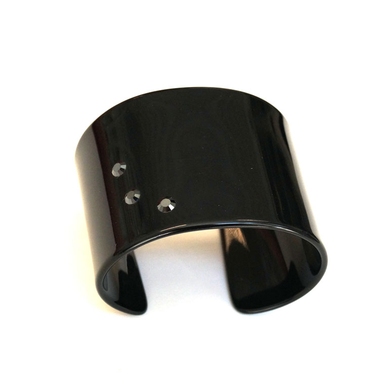 Bracciale polsino nero