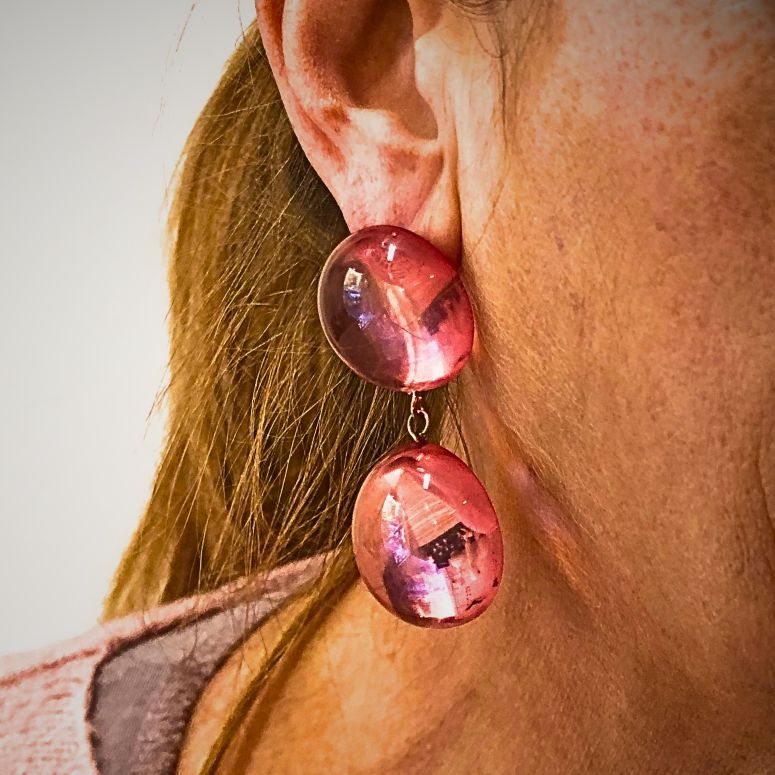 Orecchini Doppio Cabochon