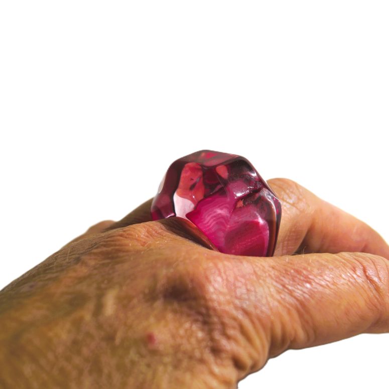 Anello Sfaccettato "Diamond Cut"