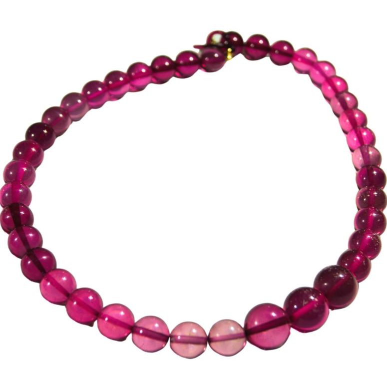 Collana Girocollo Sfere Miste Vinaccia e Fucsia