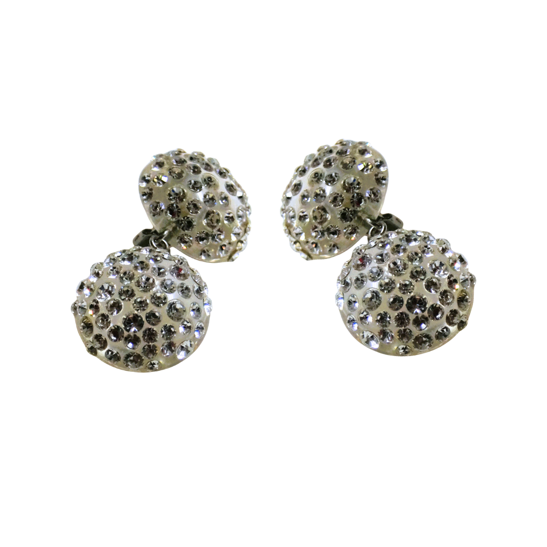 orecchini pendenti cabochon doppi