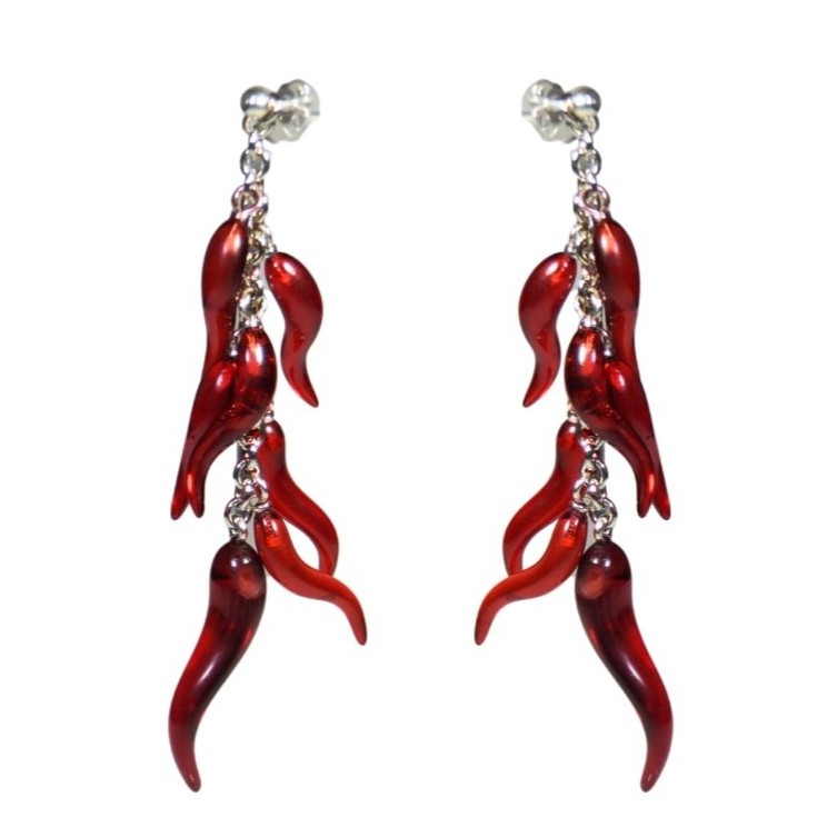 Orecchini cornetti cascata